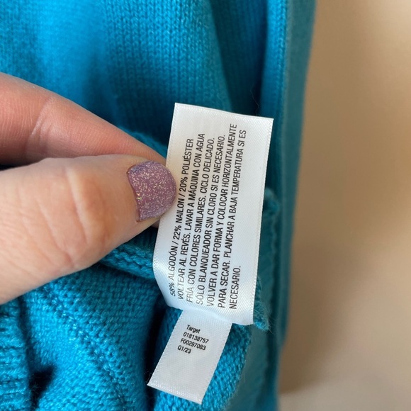 A New Day Women’s Blue Button Pocket Cardigan Sweater Size Small - Picture 7 of 8